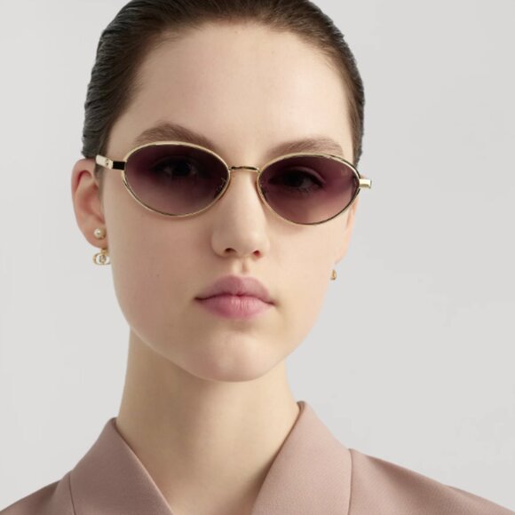 NEW DIOR DIORCANNAGE R1U B0R6 SUNGLASSES WOMEN GOLD EYEWEAR - Picture 2 of 10